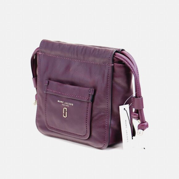 NWT Marc Jacobs Tied Up Leather Drawstring Bag in Violet Purple $395+ - Picture 7 of 12